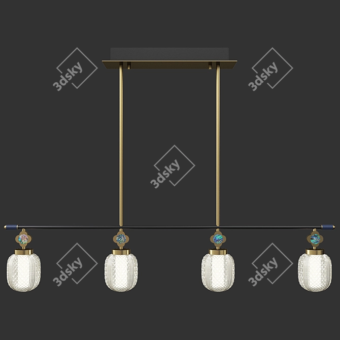 Elegant LUARA_LONG_B Design Lamps 3D model image 3