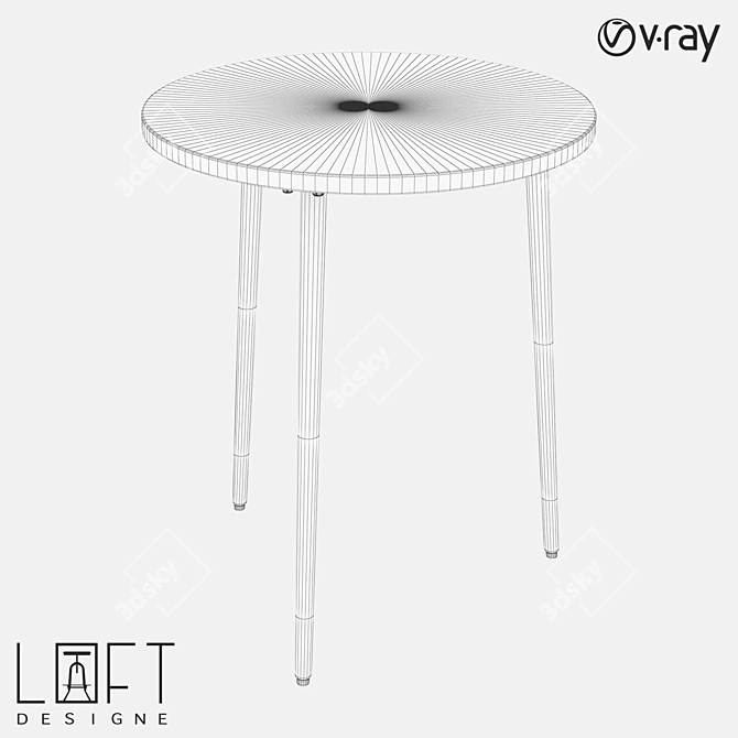 LoftDesigne 60427 Coffee Table 3D model image 2