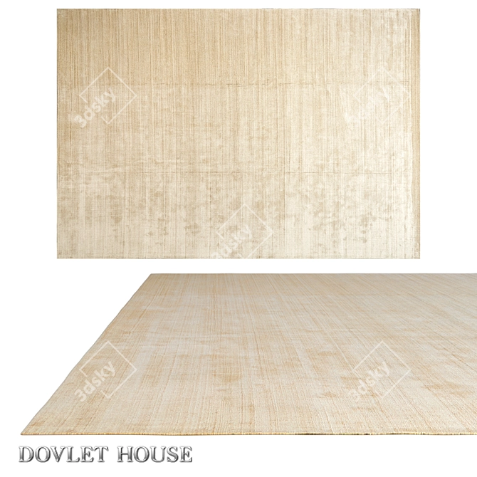 Luxury Oriental Carpet by DOVLET HOUSE (Art 16105) 3D model image 1