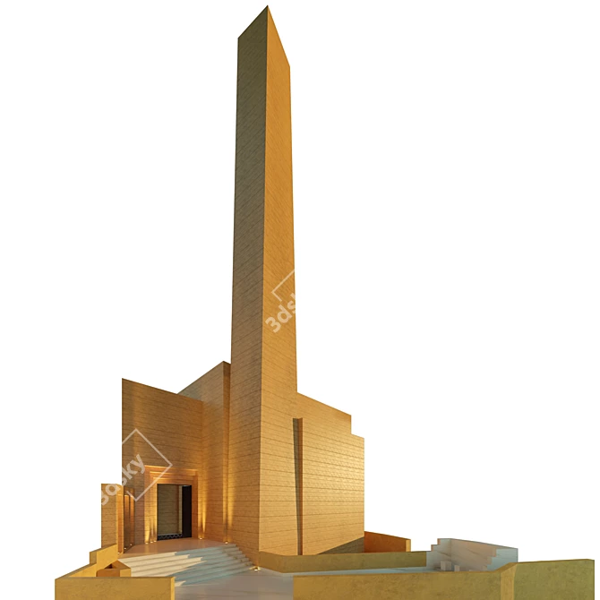 Elegant Basouneh Mosque Masterpiece 3D model image 3