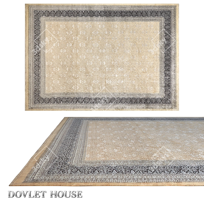 Elegant Wool Blend Carpet (Art 16128) 3D model image 1