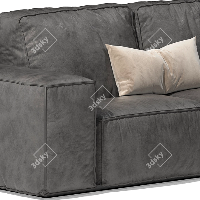 Gamma Sacai: Elegant Designer Sofa 3D model image 5