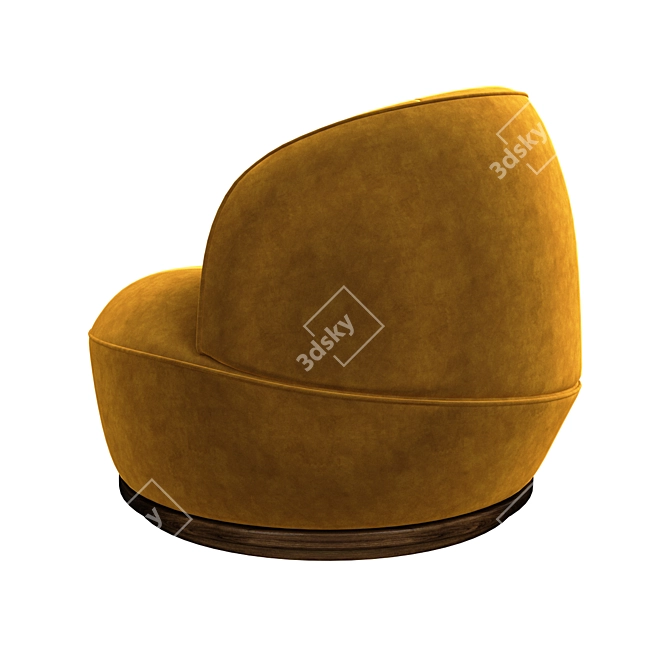 District Eight Modern Orbit Armchair 3D model image 5