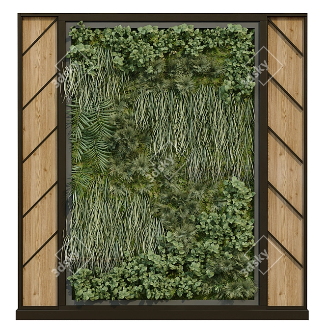 Versatile Vertical Plant Set 3D model image 5