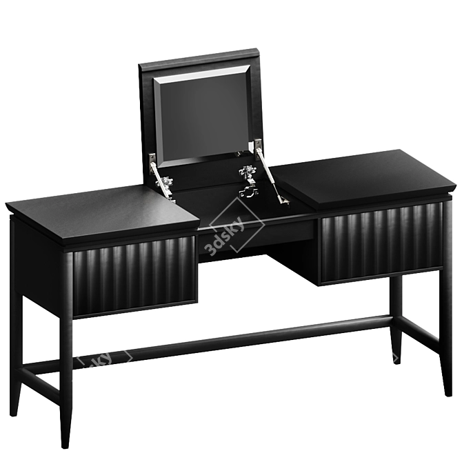 Elegant Austin Vanity Table with 2 Drawers 3D model image 1