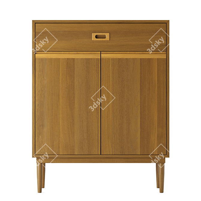 Karimoku 40Dx66Wx87H cm Cabinet 3D model image 1