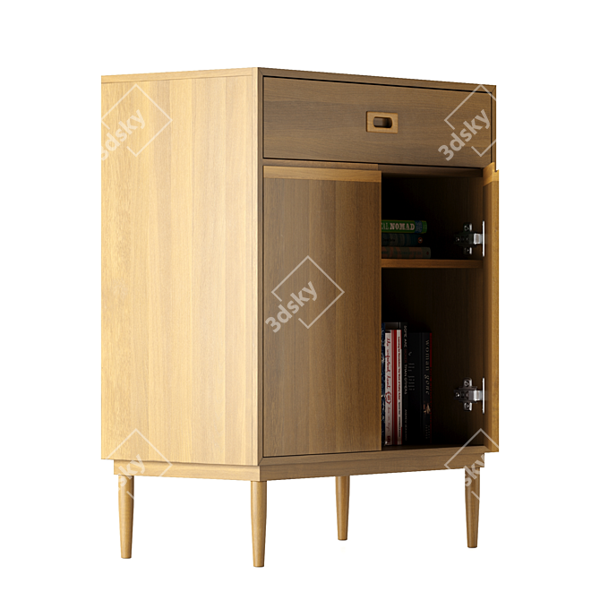 Karimoku 40Dx66Wx87H cm Cabinet 3D model image 3