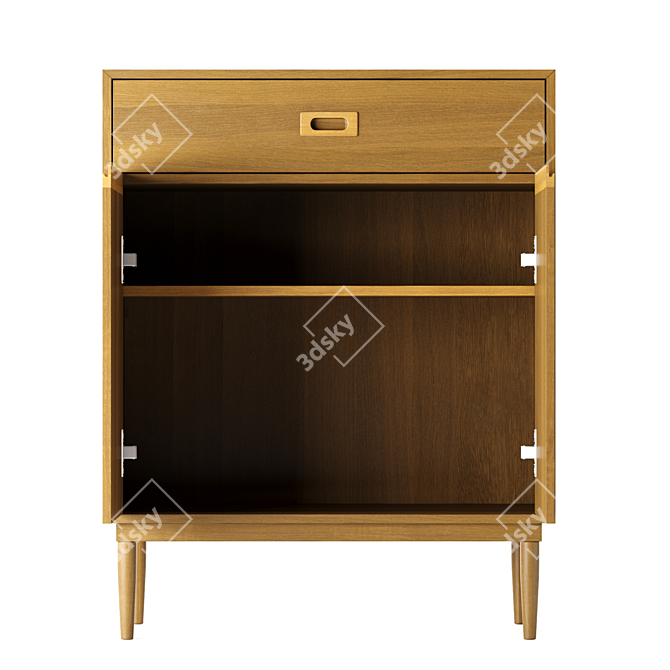 Karimoku 40Dx66Wx87H cm Cabinet 3D model image 5