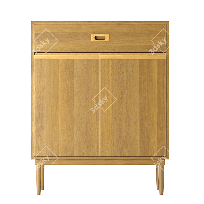 Karimoku 40Dx66Wx87H cm Cabinet 3D model image 9