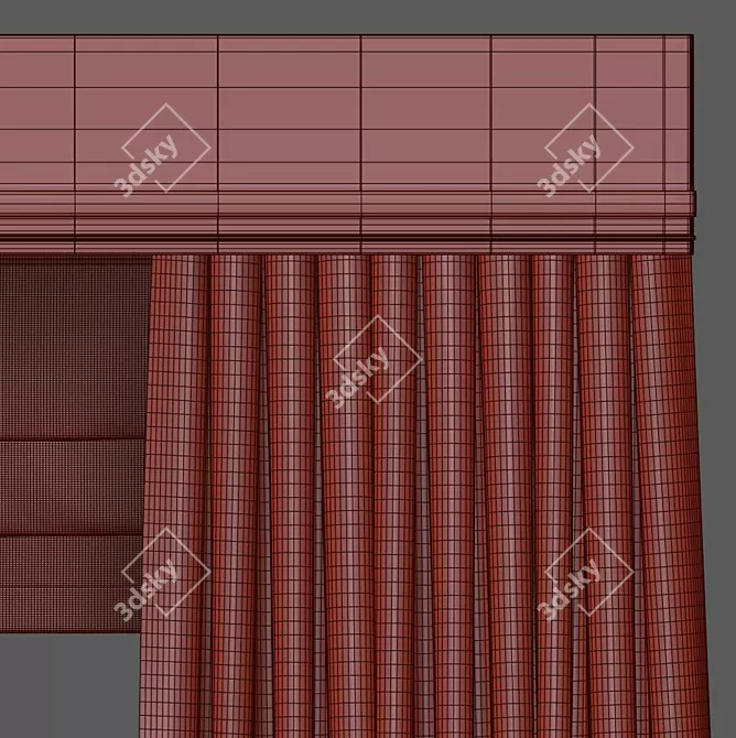 Elegant Drapery 936 3D model image 5