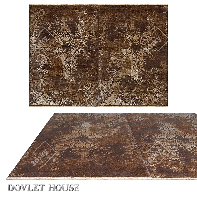Double Illusion Carpet - Dovlet House (Art 16208) 3D model image 1