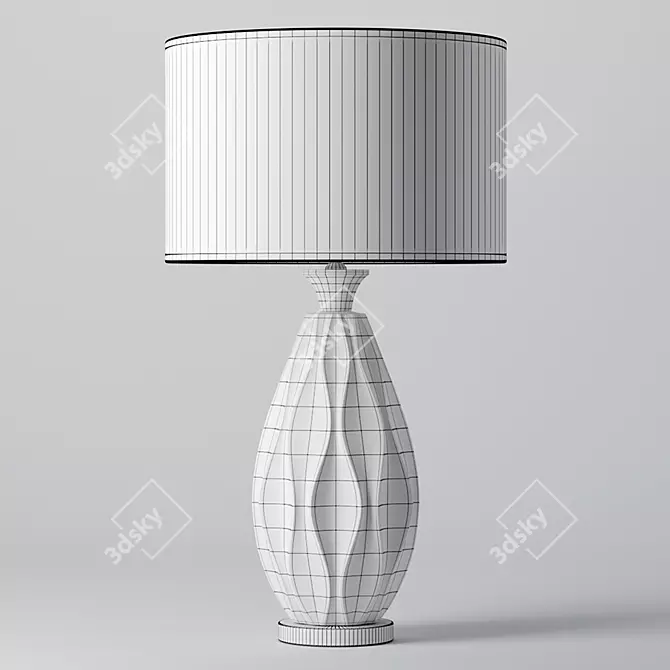 Elegant Ceramic Table Lamp 3D model image 5