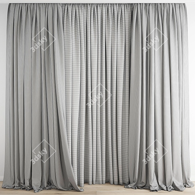 Poly Curtain: High Quality 3D Model 3D model image 4