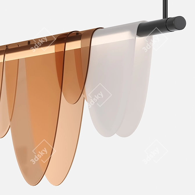 Sleek LED Rack Lamp: Lampatron EQUAL 3D model image 4