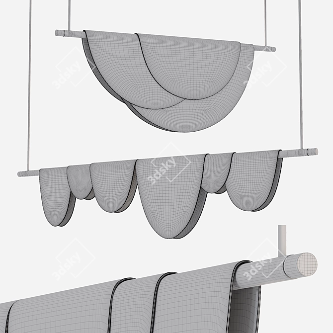Sleek LED Rack Lamp: Lampatron EQUAL 3D model image 5