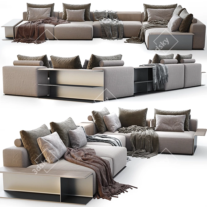 Modern Westside Sofa for Stylish Comfort 3D model image 1