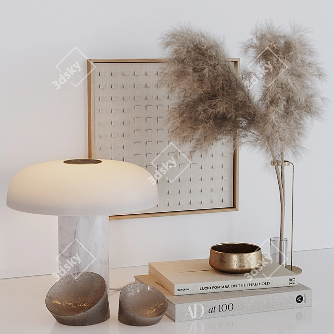 Artistic Home Decor Set 3D model image 3