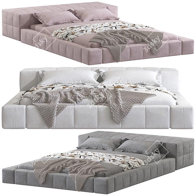 Luxury Bonaldo Beds for Stylish Comfort 3D model image 1