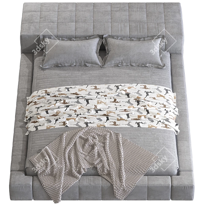 Luxury Bonaldo Beds for Stylish Comfort 3D model image 3