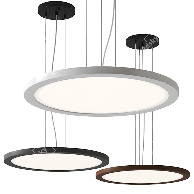 Gibas Moon Pendant Lamp - Modern and Stylish 3D model image 1