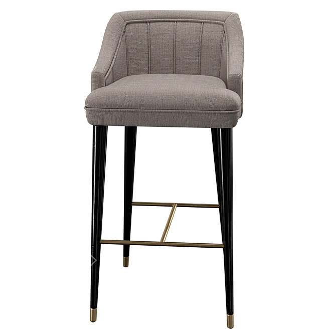 Elegant Cordoba Bar Stool 3D model image 3