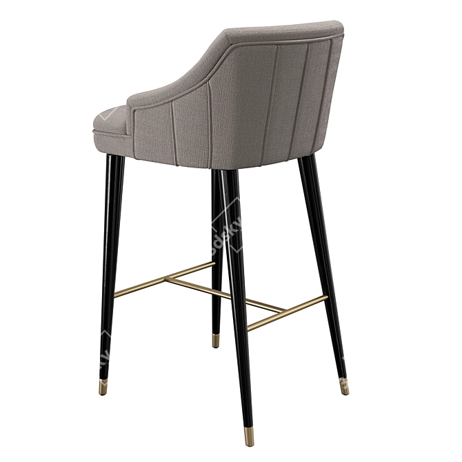 Elegant Cordoba Bar Stool 3D model image 4