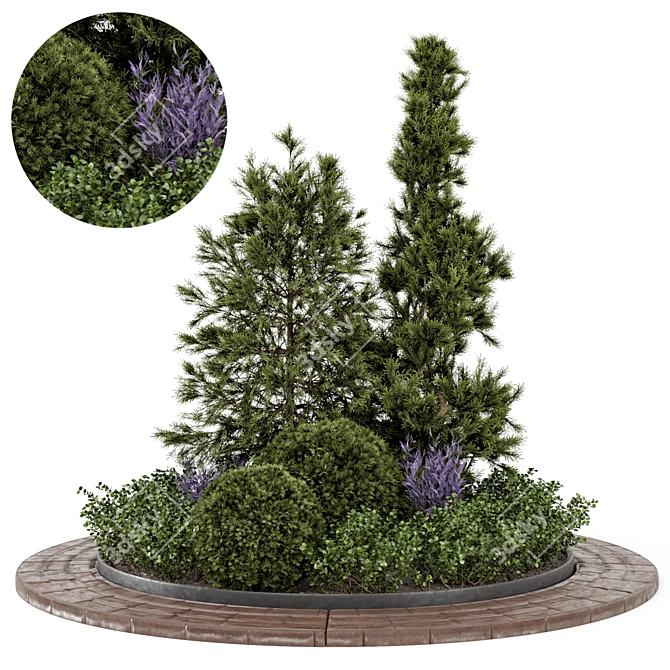 Title: 365-Days Outdoor Garden Set 3D model image 1