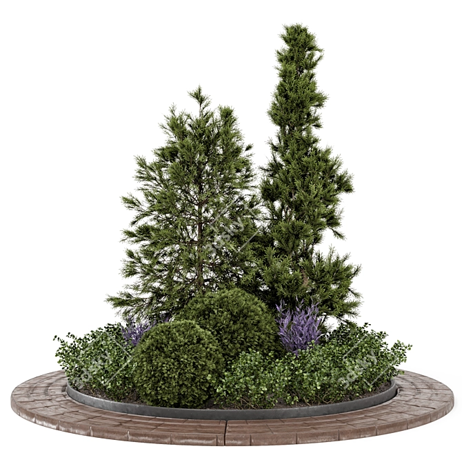 Title: 365-Days Outdoor Garden Set 3D model image 6