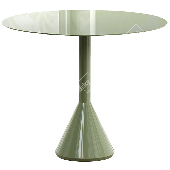 Modern Palissade Cone Round Table 3D model image 1