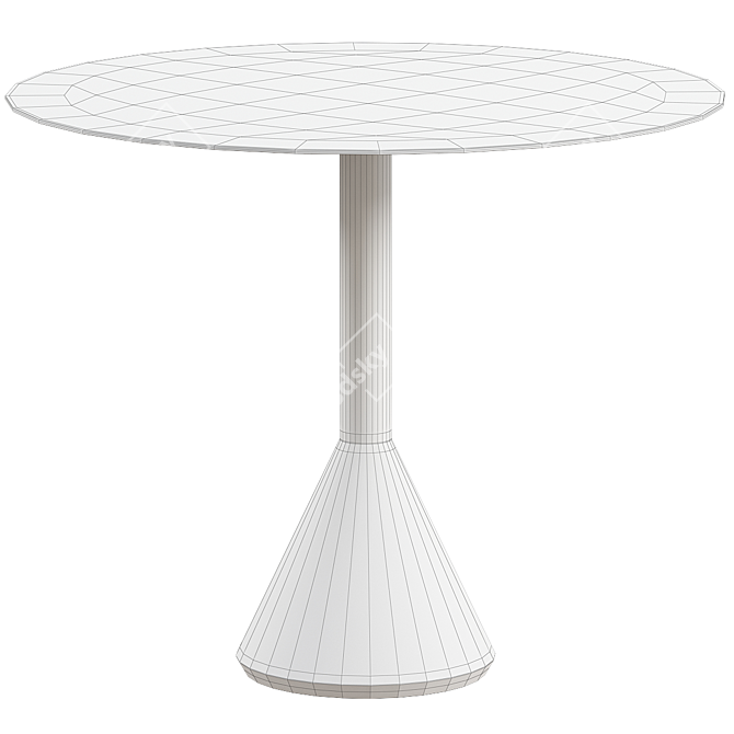 Modern Palissade Cone Round Table 3D model image 2