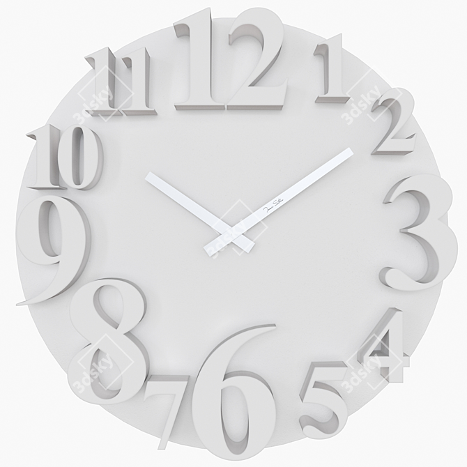 Tomas Stern 4022 Wall Clock: Elegant and Minimalistic 3D model image 3