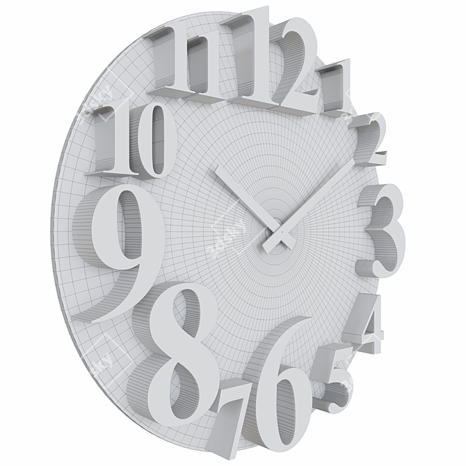 Tomas Stern 4022 Wall Clock: Elegant and Minimalistic 3D model image 5