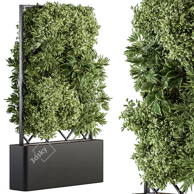 Green Wall 40 - Outdoor Vertical Garden 3D model image 1