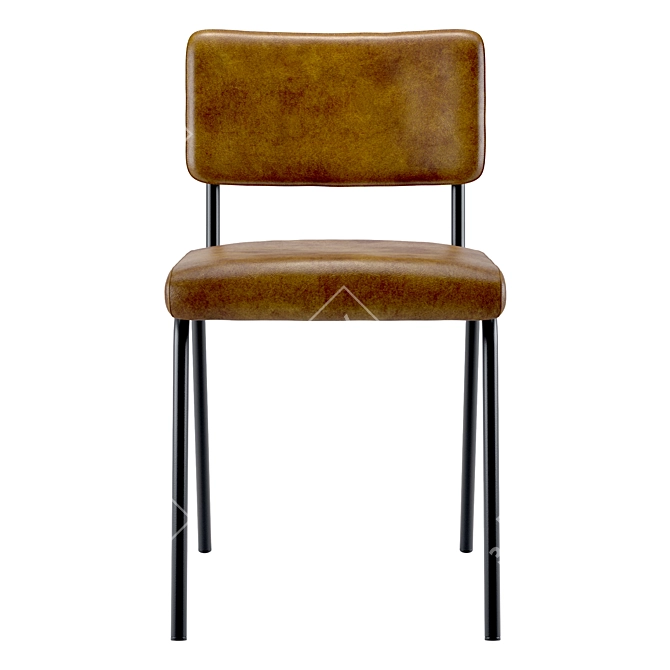 Chaplin Retro Dining Chair 3D model image 4