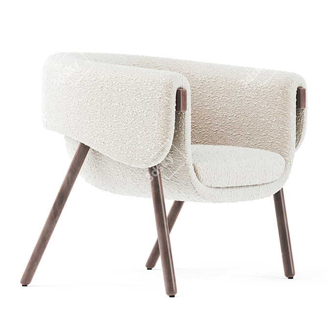 Elegant Monica Armchair by Bulo 3D model image 3