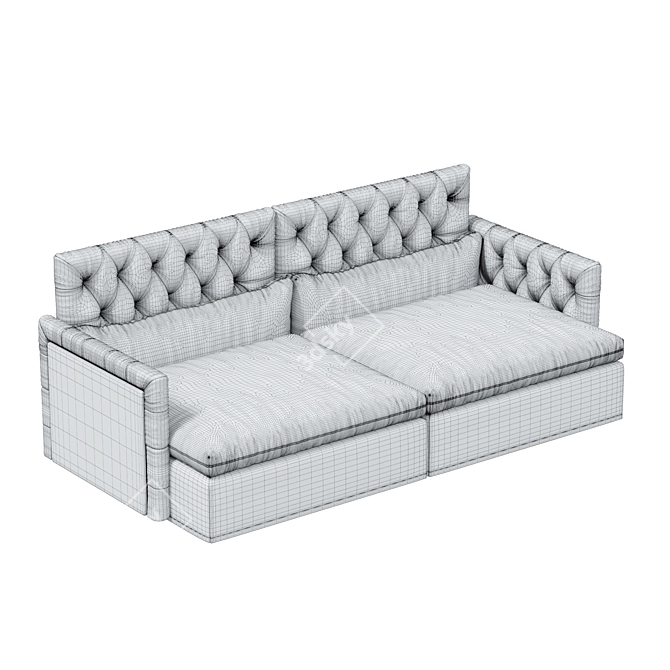 Elegant Armchair Sofa - Model 3D model image 2