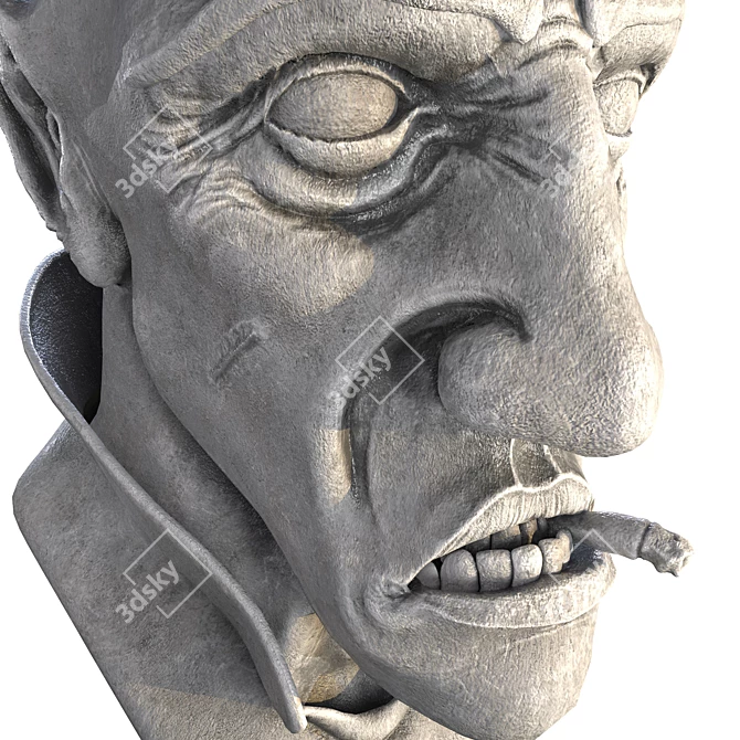 Vintage Gangster Statue 3D model image 4