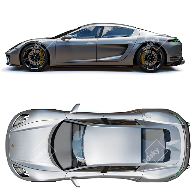 Luxury Porsche 960 Turismo: 2021 Power & Elegance 3D model image 2