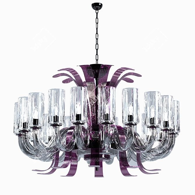 Luxury Leonardo Chandelier: 20-Light Contemporary Design 3D model image 1