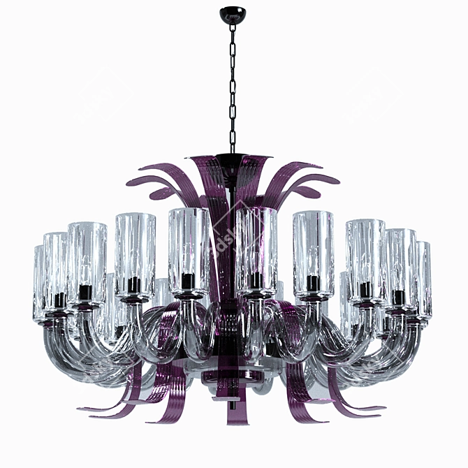 Luxury Leonardo Chandelier: 20-Light Contemporary Design 3D model image 2