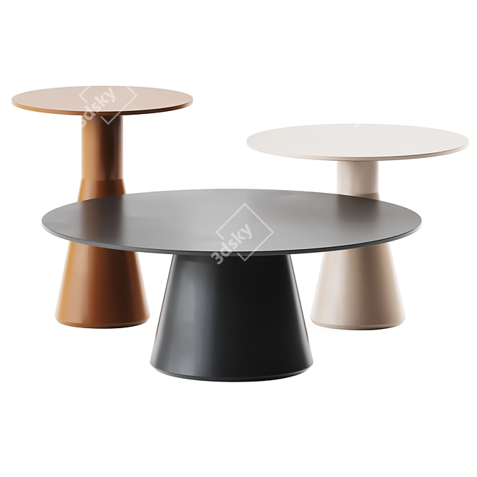 Modern Reverse Coffee Tables 3D model image 1
