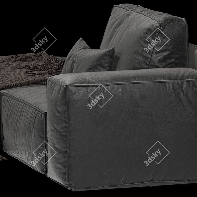 Sleek Designer Sofa for Modern Interiors 3D model image 3