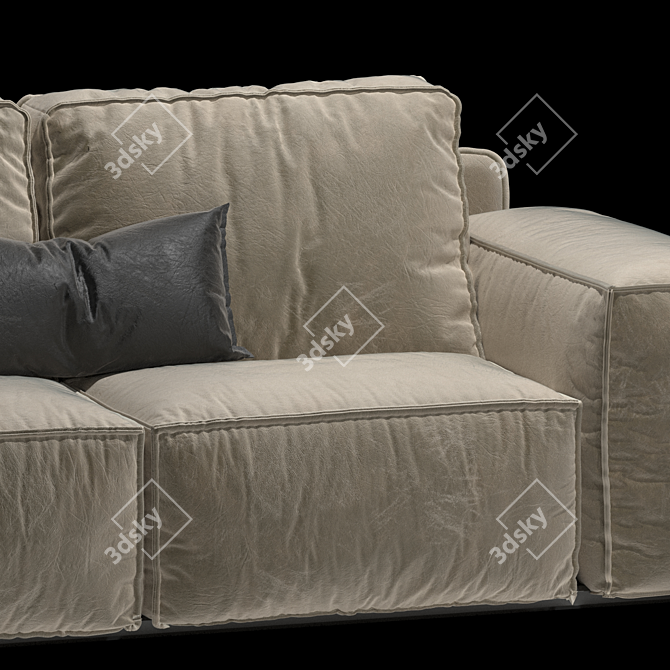 Sleek Designer Sofa for Modern Interiors 3D model image 6