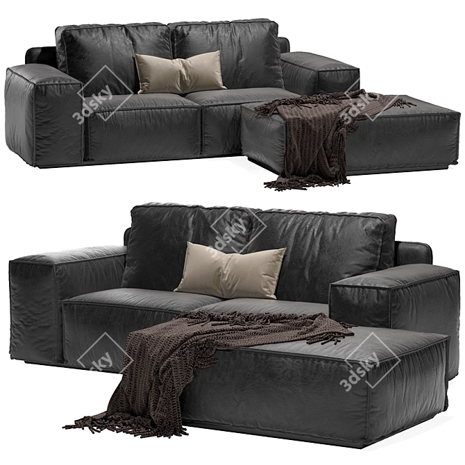 Elegant Designer Sofa for Modern Interiors 3D model image 1