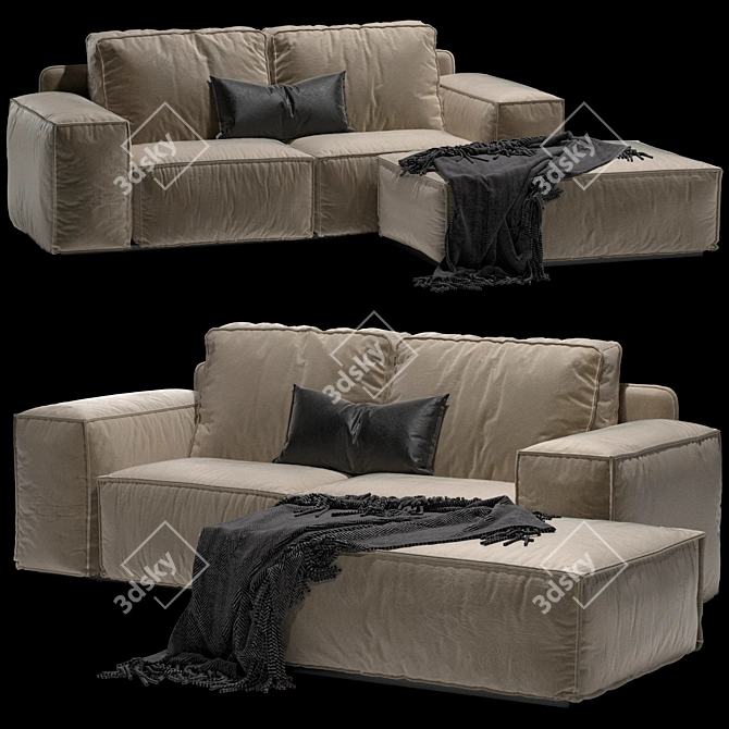 Elegant Designer Sofa for Modern Interiors 3D model image 3