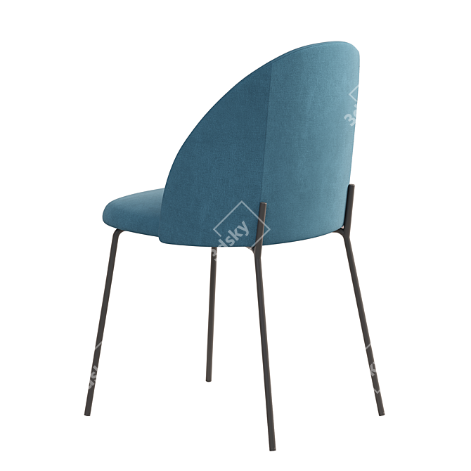 Stylish Deephouse Dijon Chair  3D model image 2