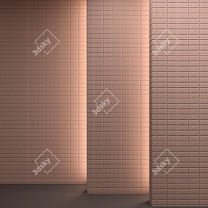  3D Red Tile Material 3D model image 6