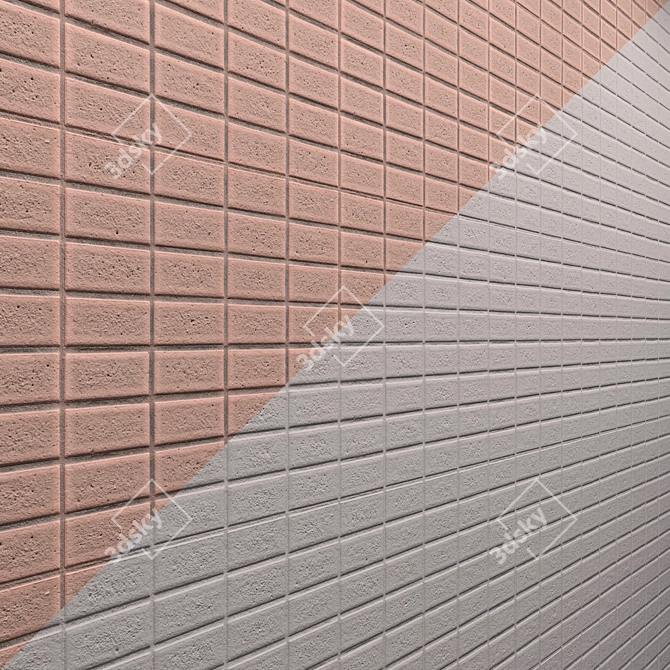  3D Red Tile Material 3D model image 2