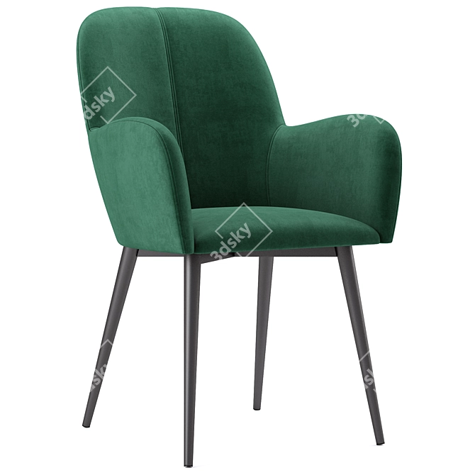 Modern Fallon Accent Chair - Queer Eye 3D model image 2