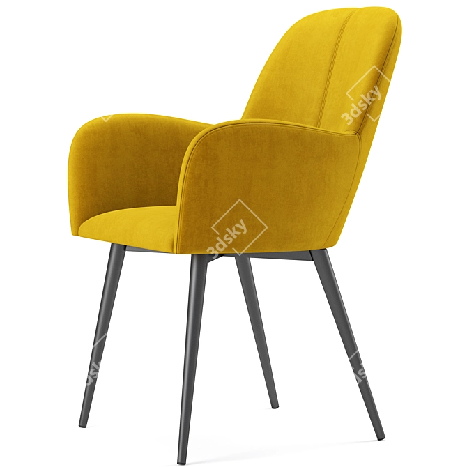 Modern Fallon Accent Chair - Queer Eye 3D model image 3